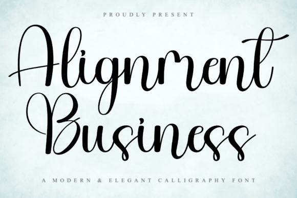 Alignment Business: A Friendly Script Handwritten Font for Editors