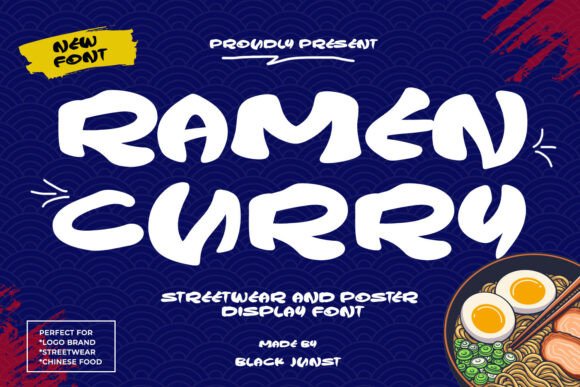 Branding with Ramen Curry: A Bold Typeface for Street Style