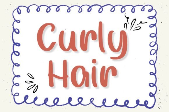 Curly Hair Font for Creative Makers