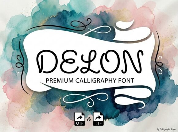 Delon: A Liquid Display Font for Modern Branding