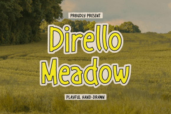 Dirello Meadow Font for Web Design