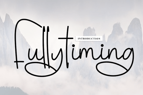 Fullytiming Font for Editorial Design