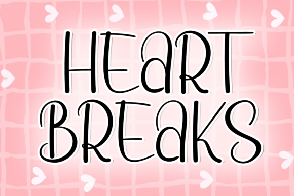 Heart Breaks Font: Timeless Script for Web Design