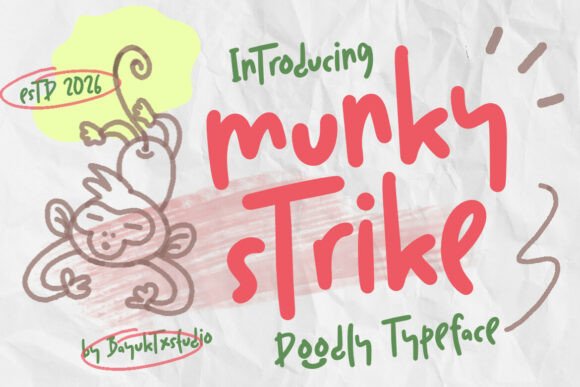 Munky Strike Font for Creative Design
