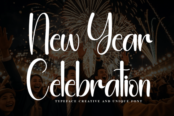 New Year Celebration Font