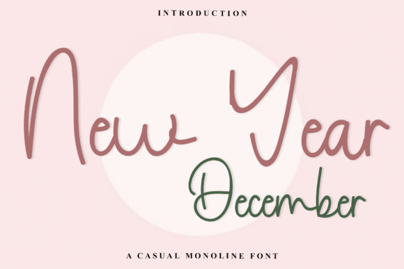New Year December: A Warm Script Font for Editorial Design