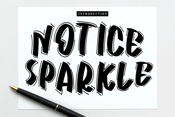 Notice Sparkle: The Handwritten Font for Timeless Branding