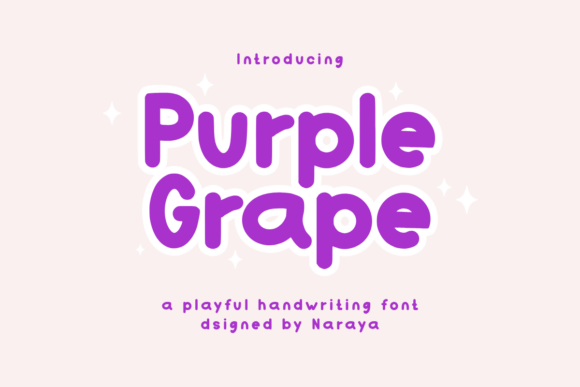 Purple Grape Font for Creative Projects
