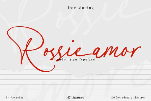 Rossie Amor Font for Elegant Designs