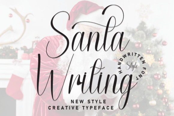 Santa Writing Font for Creative Projects