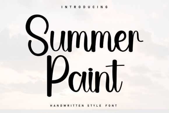 Summer Paint Font for Creative Campaigns