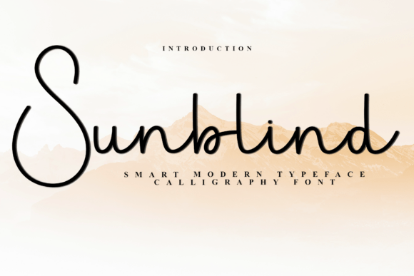 Sunblind: A Script Handwritten Font for Creative Branding