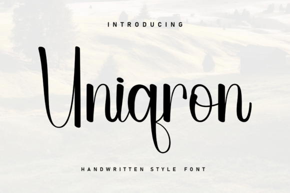 Uniqron Font for Web Design