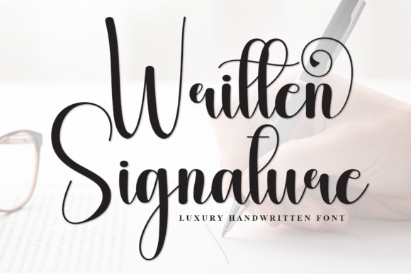 Written Signature Font